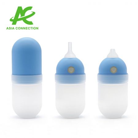 Comparaison des embouts courts et longs de l'aspirateur nasal manuel Auto-Bulb